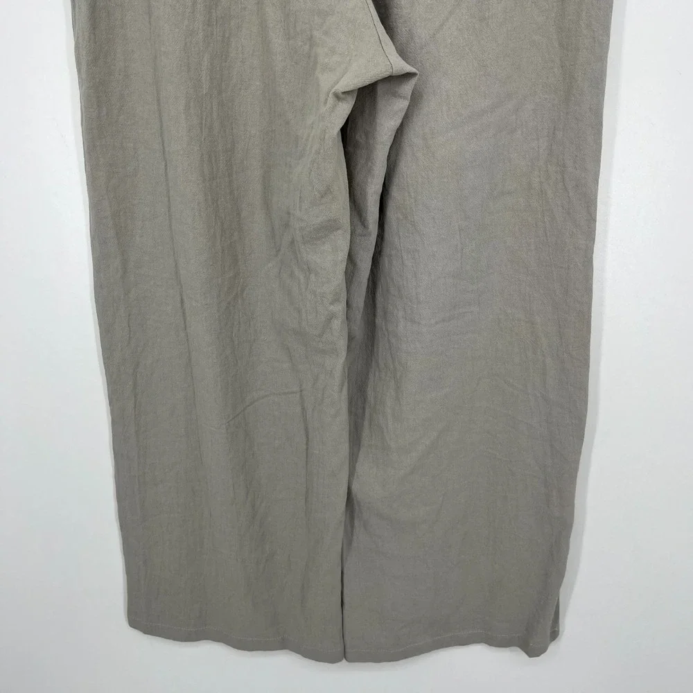 Ouku‎ Pants Men's Size L Gray Cotton Straight Leg 100% Cotton Relaxed New NWT